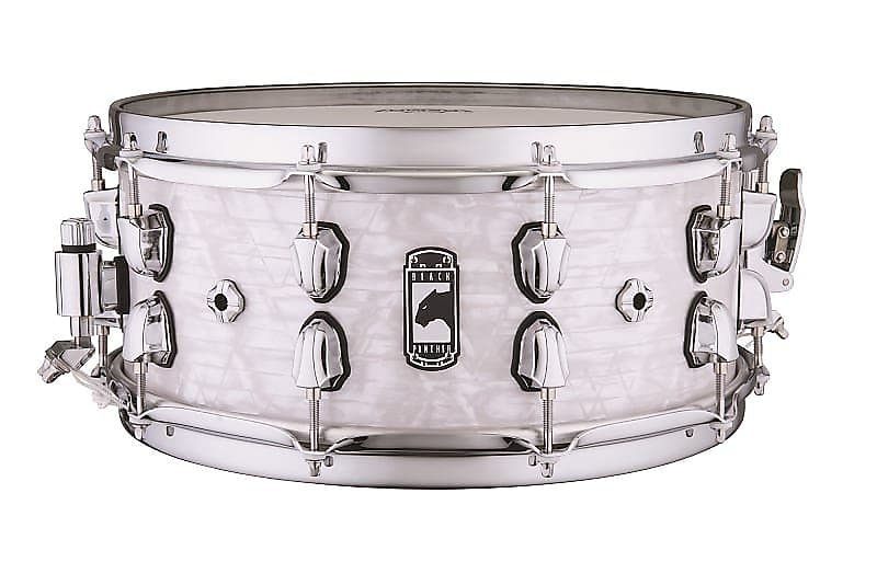 Mapex 6x14" Black Panther "Heritage" Snare Drum in White Strata